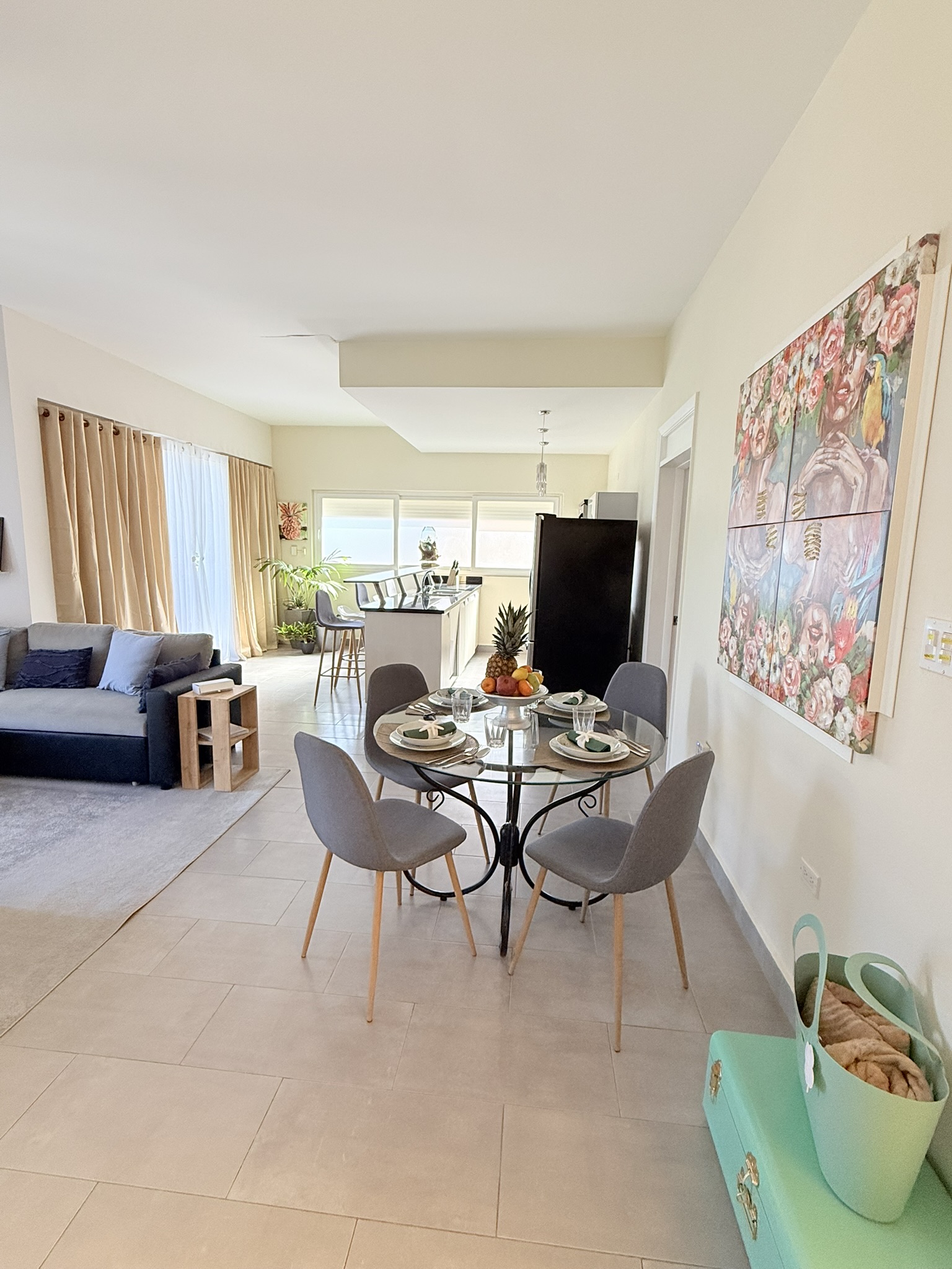 Dining table area